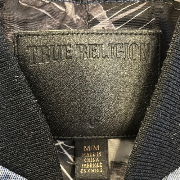True Religion Men's Grey Bomber Jacket - Picture 5 of 8